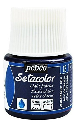 Pebeo Setacolor Telas Ligeras Pintura Botella De 45 Mililitr