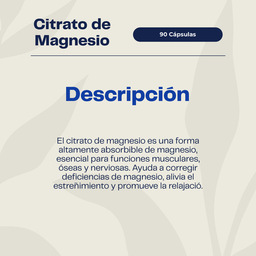 Citrato De Magnesio Premium 90 Cap - 3 Meses - Karünlife