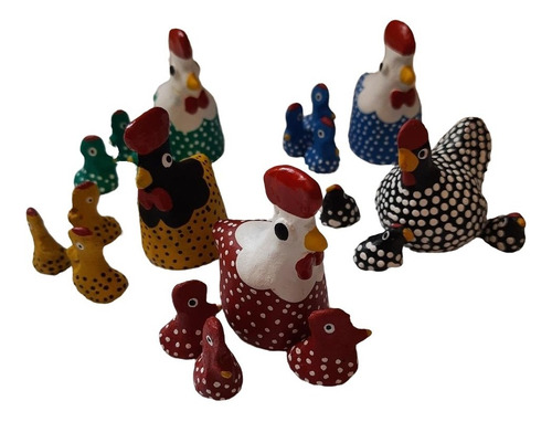 Imagem 5 de 7 de Artesanato Alto Do Moura Caruaru - Galinhas E Pintinhos