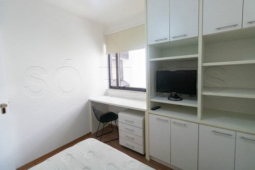 Imagem 11 de 15 de Flat No Jardim Paulista Com 1x Dorm Com Serviços De Arrumação Diária, Tv A Cabo E 1x Vaga De Carro. - Sf36005