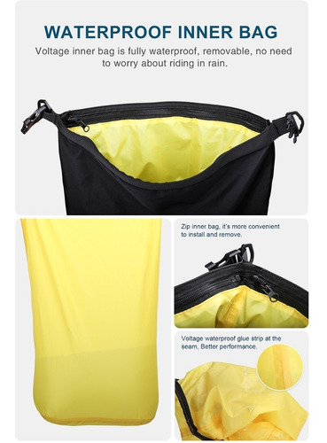 Imagen 6 de 10 de Mochila Maleta Impermeable Moto 30 Litros Modular