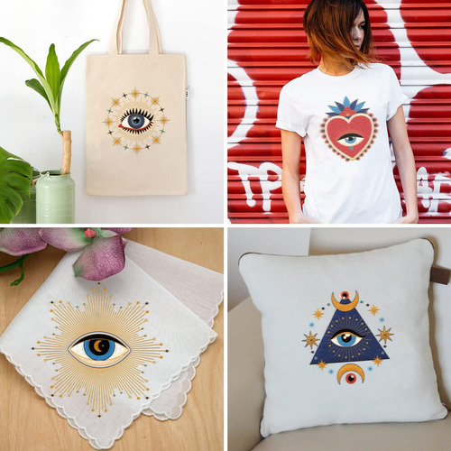 Kit Iniciación Bordado Mal De Ojo 4 Piezas Origach