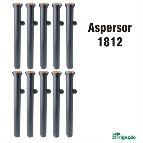 Aspersor Spray 1812 Rain Bird Sem Bocal - Kit Com 10 Unidade