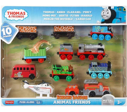 Thomas & Friends - Incluye 10 Personajes - Animal Friends -