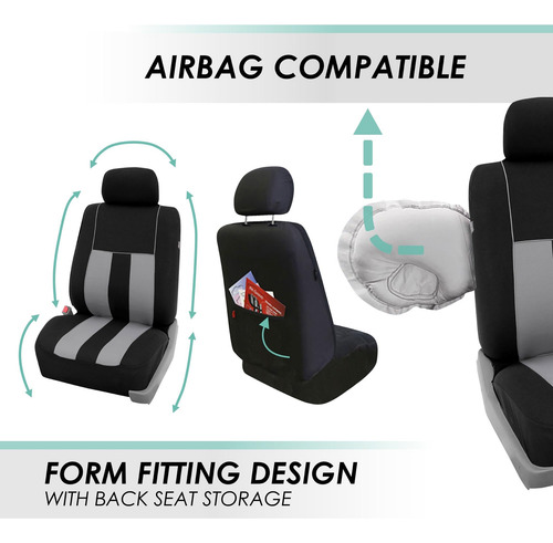 Juego De Fundas De Asiento De Coche Ajuste Universal