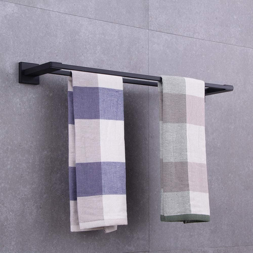 Imagen 2 de 9 de Juego Kit Accesorios Negro Mate Para Baños Acero Inoxidable