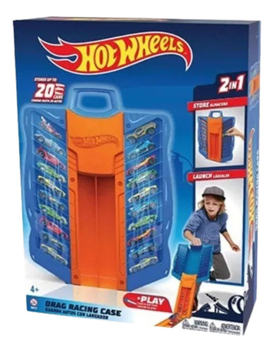 Hot Wheels Valija Porta Autos Lanzador Car Case Hwcc7