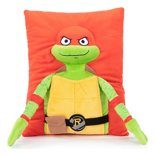 Almohada 3d Tortugas Ninja Raphael Jay Franco 33 Cm