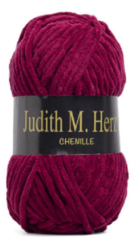 Lana Judith M. Herz Chenille Bordó