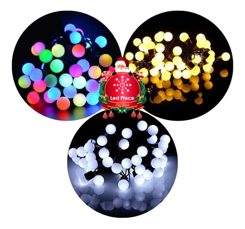 Pisca Pisca Bolinha Natal Led 40 Bolinha Luz Led Varal Bola