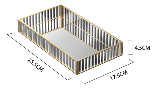 Compatible Bandeja De Espejo De Cristal Bandeja De