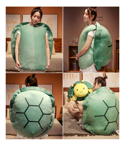 Almohada De Concha De Tortuga De 80 Cm, Accesorios De Felpa