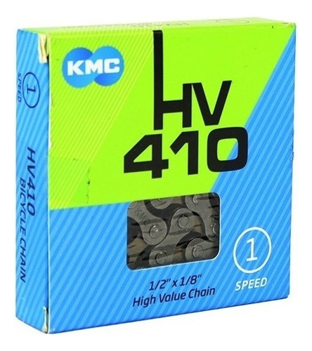 Cadena Kmc Hv410 Para Bicicleta De Velocidad Simple 1/2 X1/8