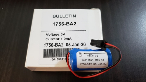 Allen Bradley 1756-ba2 Bateria Para Cpu Controllogix Plcymas