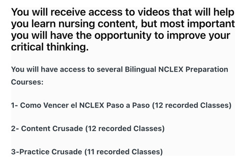 Curso Enfermería Nclex Crusade Gold Membership 2024 En Usb