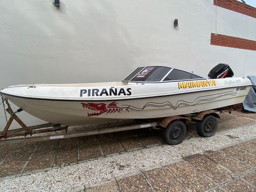 Lancha Nativo 590 Motor Mercury 90hp Con Trailer Doble Eje .