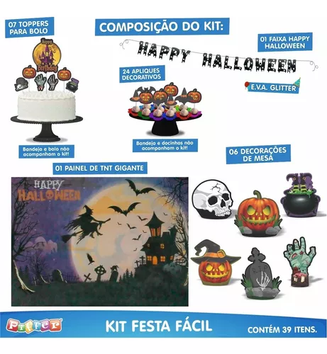 Topo Para Bolo Festa Tema Decoração Halloween Bruxa