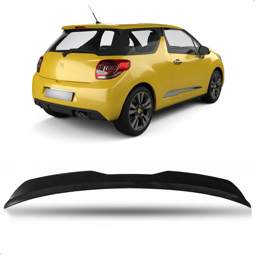 Aerofólio Para Citroen Ds3 Black Piano Sport Hatch Universal