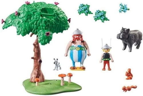 Figura Para Armar Playmobil Astérix La Caza Del Jabalí 52 Pc