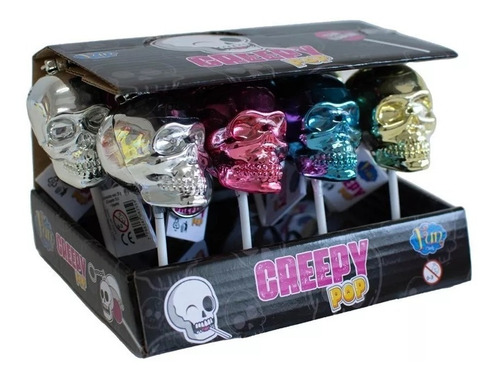 Chupetin Creepy Pop Fun Candy X8 Unidades 7290