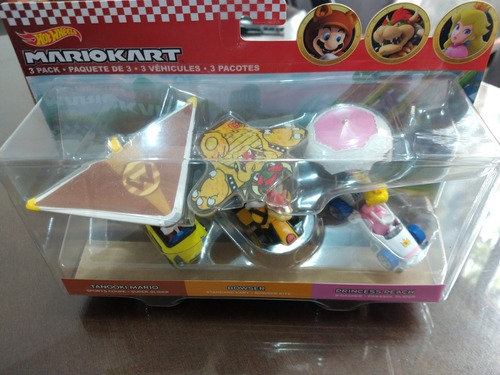 Mario Kart Glider Tanooki Mario, Bowser Y Princess Peach 