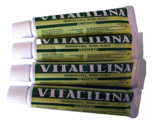 Vitacilina Unguento Tubo 28g Pack 4pzas