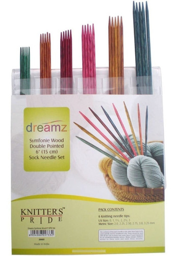 Knitter Calcetines De Pride Dreamz Doble Punta Aguja Kit, 6 