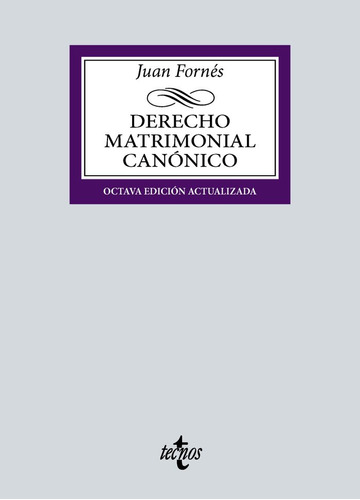 Libro Derecho Matrimonial Canonico - Fornes De La Rosa,juan