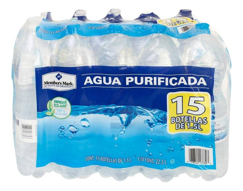 Agua Members Mark 1.5l 15 Botellas