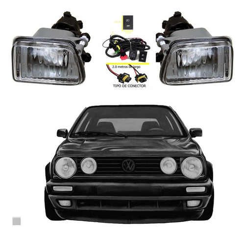 Kit Faros Niebla C/lupa Jetta/golf  1988 1999 2000 A 2002