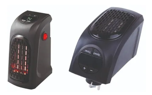 Calentador Ambiente Calefactor Graduable Electrico Negro