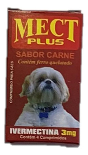 Mect Plus Ivermectina Para Cães Compra Pulga 3mg-sabor Carne
