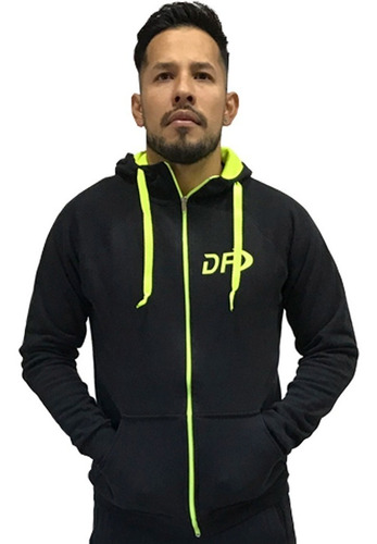 Campera Algodón Negro Deportivo  Deportes Full 