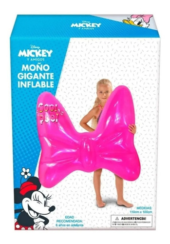 Inflable Gigante De Minnie Moño De Disney, Salvavidas, Nuevo