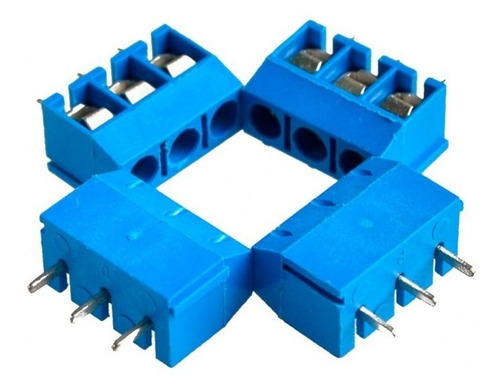 Imagen 4 de 5 de 10 Unidades Bornera 3 Pines Paso 5mm Electronica Proyectos