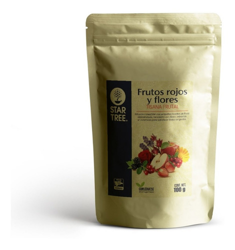 Tisana Frutal Star Tree Sabor Frutos Rojos Y Flores 100g