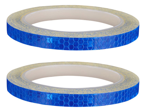 Adhesivos Reflectantes Azules Para Ruedas De Bicicleta, 2 Un