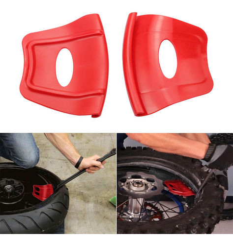 1 Par De Herramientas De Protección Para Llantas Aptas Rojo