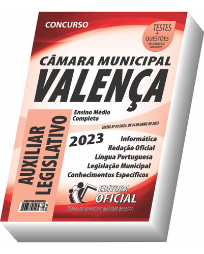 Apostila Câmara Municipal De Valença - Rj - Auxiliar Legislativo