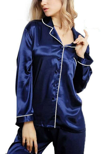 A*gift Conjunto De Pijama De Satén De Seda Para Mujer, Ropa