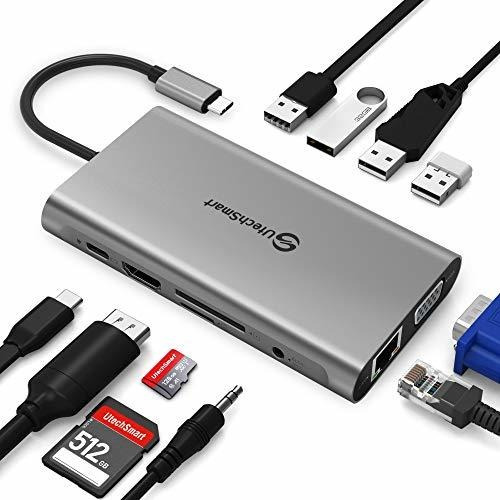 Utechsmart - Hub Usb C, 11 En 1, Adaptador Usb C Con