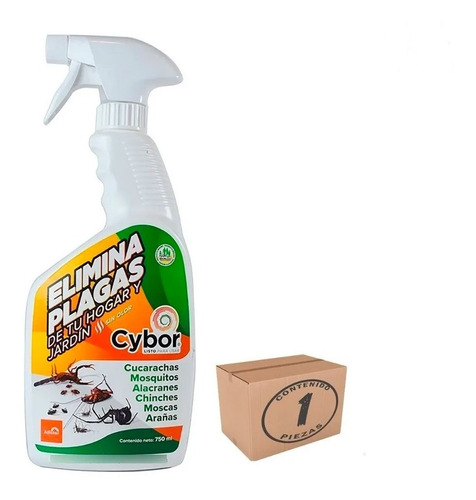 Cybor Listo Insecticida Cipermetrina Plagas Hogar 1 Pz 750ml