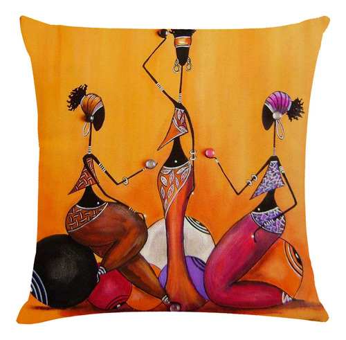 Funda De Almohada Q Home Pillow Con Patrón De Pintura Con Es
