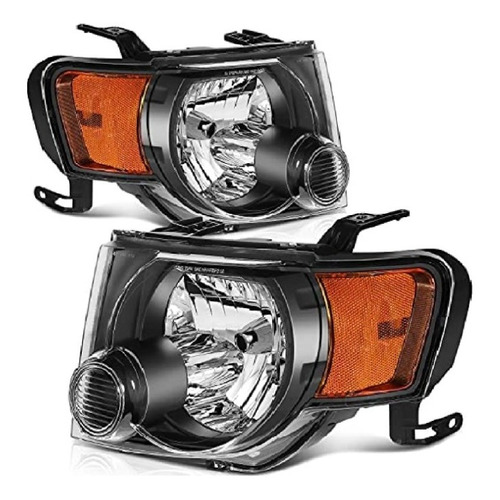 Jgo Faros Ford Escape 2008 2009 2010 2011 2012 F/negro