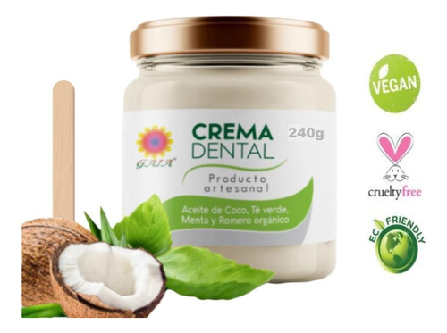 Crema Dental Natural Ecológica Y Vegana - g a $204