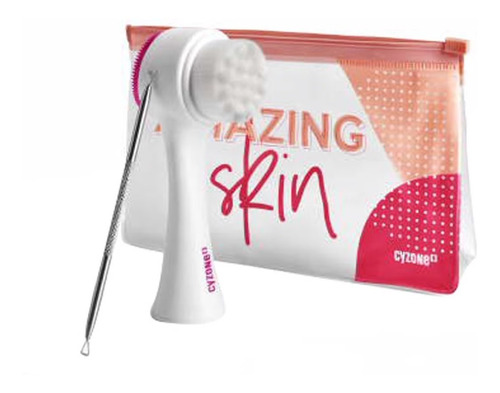 Amazing Skin, Set De Cepillo Limpiador Y Masajeador Facial