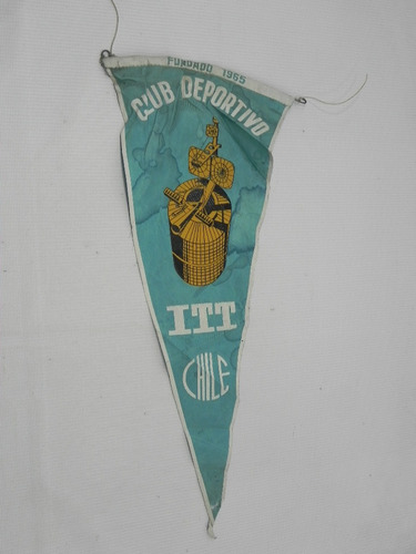 Banderin Club Deportivo Itt 1965 Chile