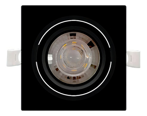 Spot Quadrado Led De Embutir Alltop Preto 3w Taschibra Cor Preto Quente 3000k 110v/220v