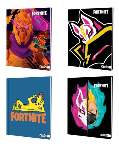  Mooving Cuaderno 16x21 T/D Cosido 48 hjs. Cuaderno 16x21 T/D Cosido 48 hjs 48 hojas  rayadas 1 materias unidad x 1 21cm x 16cm fortnite