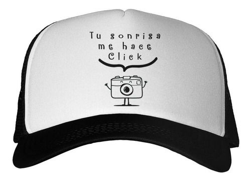 Gorra Frase Tu Sonrisa Me Hace Click Camara